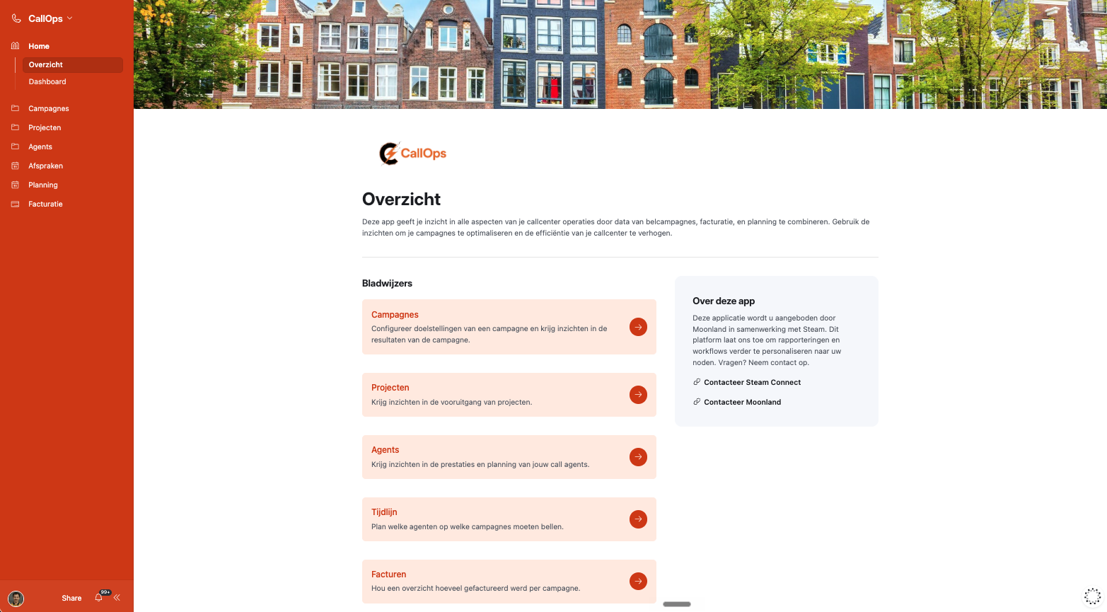 CallOps product interface